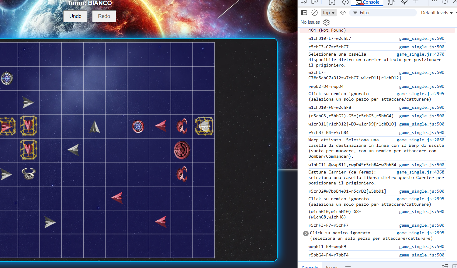 Esempio Console Menace